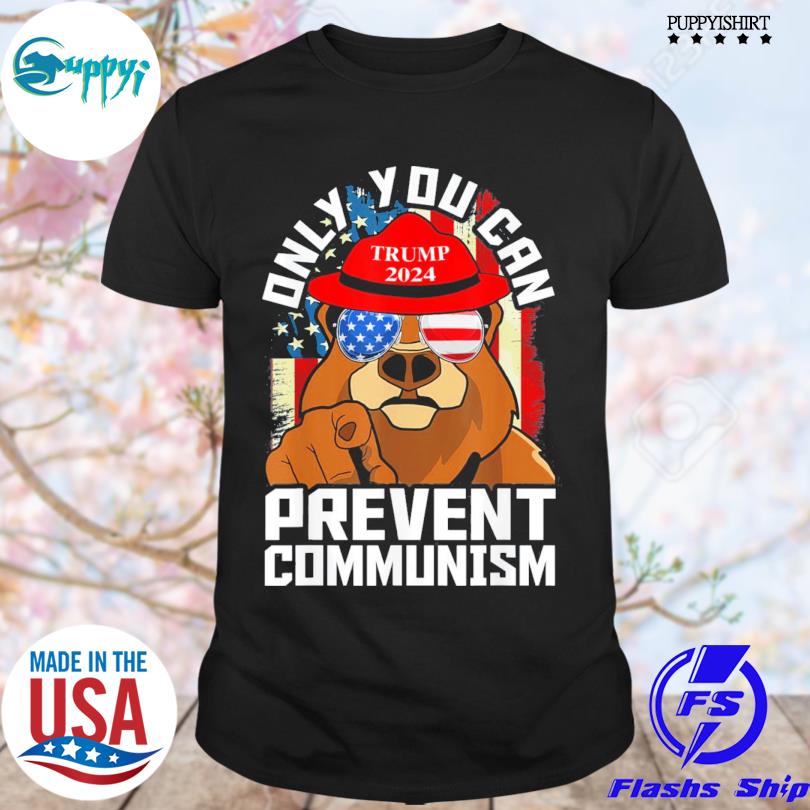 Maga Bear Seulement vous pouvez prévenir Maga socialisme Rétro Vintage Men's T Shirt Coton