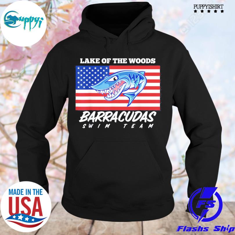Official low barracudas swim team patriotic s hoodie