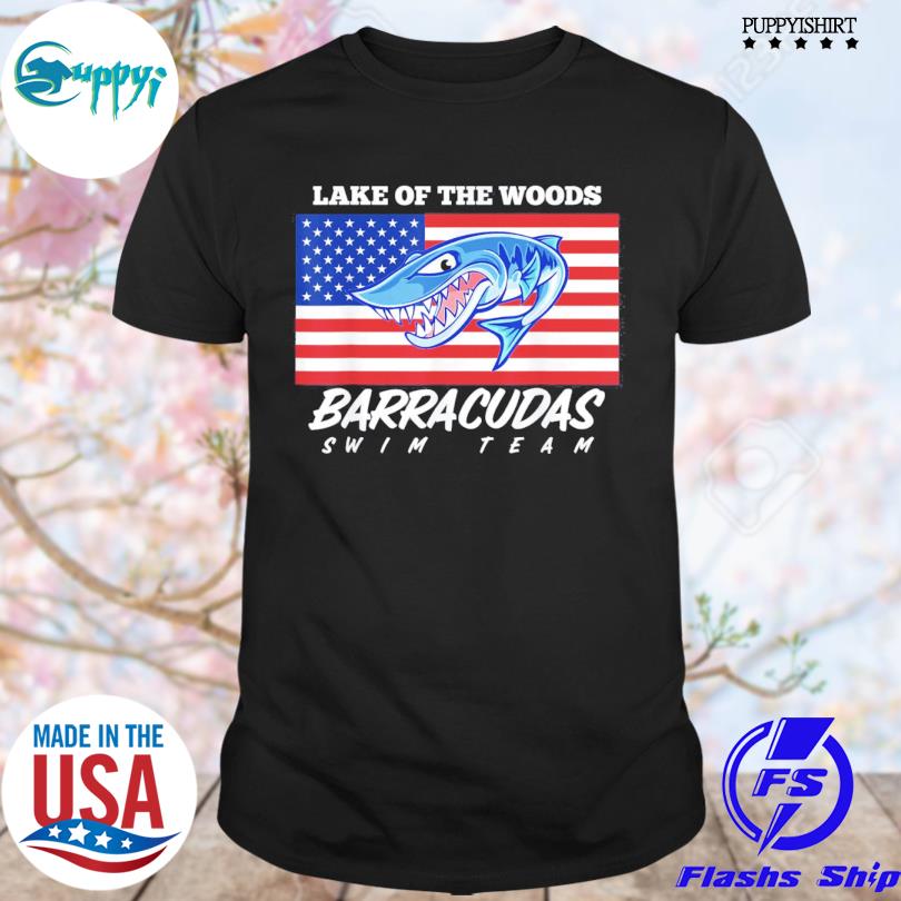 Official low barracudas swim team patriotic shirt