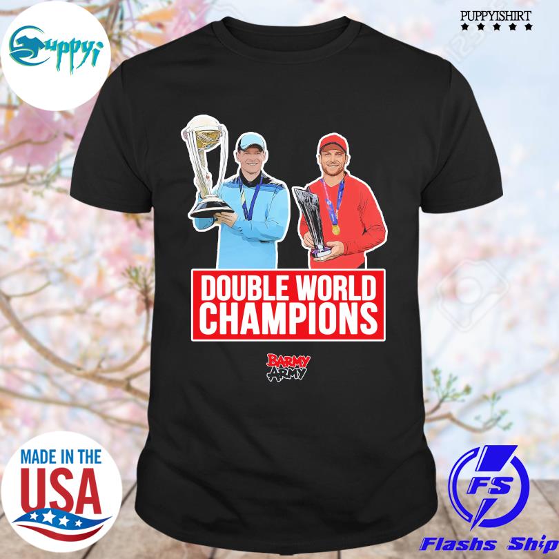 Awesome double world champion barmy army shirt