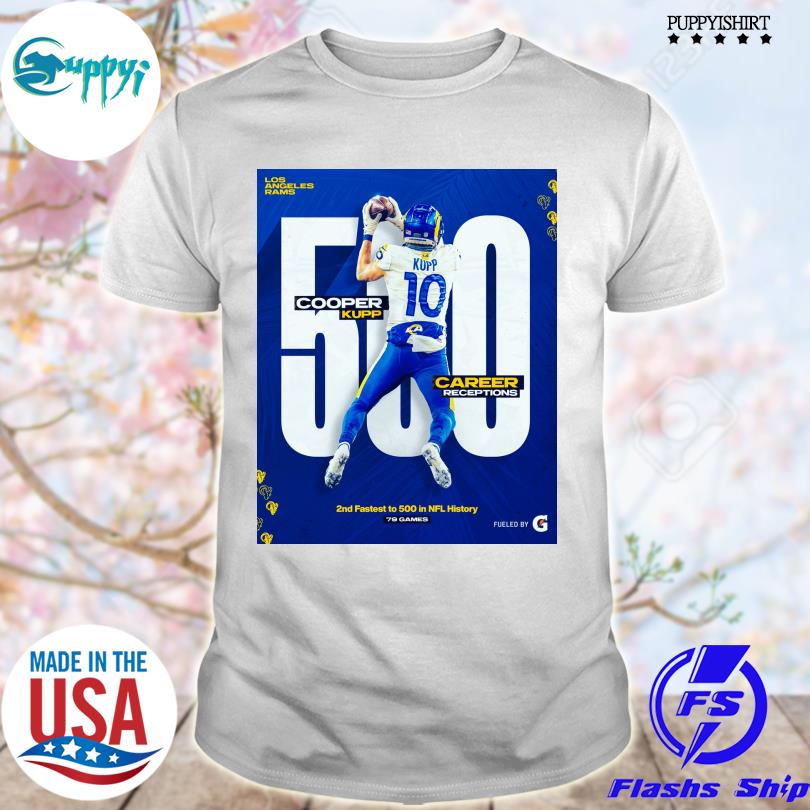 Awesome los Angeles cooper kupp career receptions shirt