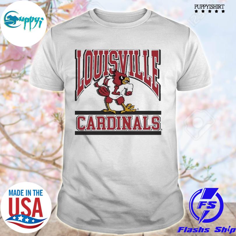 Best the Vintage Louisville Cardinals Big Block Shirt